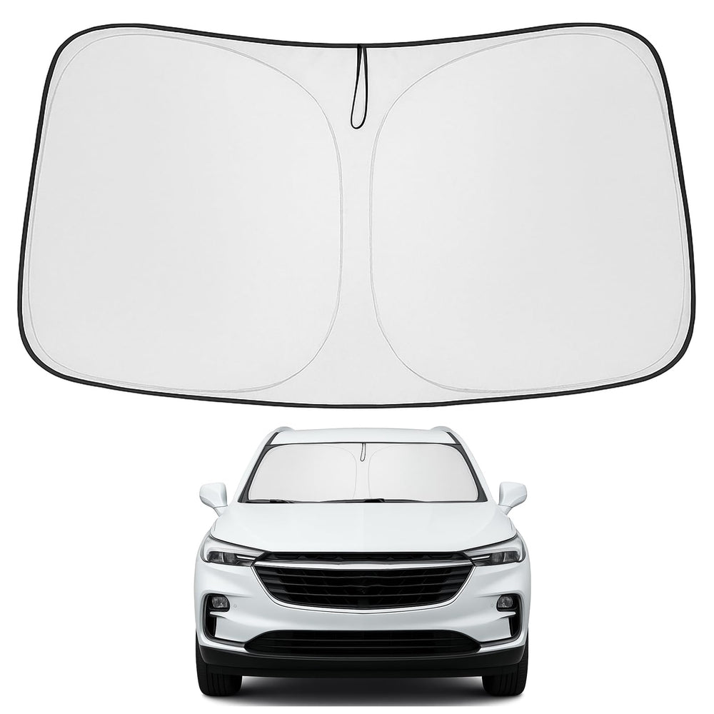 Proadsy 2025 Upgrade Windshield Sun Shade Custom Fit Buick Enclave 2018-2025 4-Layer Foldable Front Sunshade Protector Sun Visor Blocks UV Rays Keep Car Cooler Accessories