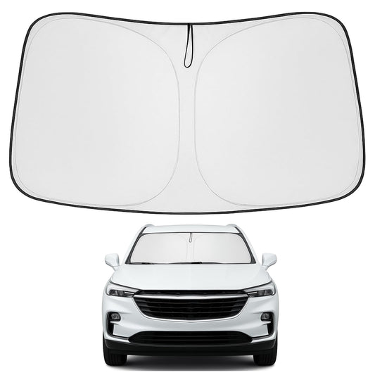 Proadsy 2025 Upgrade Windshield Sun Shade Custom Fit Buick Enclave 2018-2025 4-Layer Foldable Front Sunshade Protector Sun Visor Blocks UV Rays Keep Car Cooler Accessories