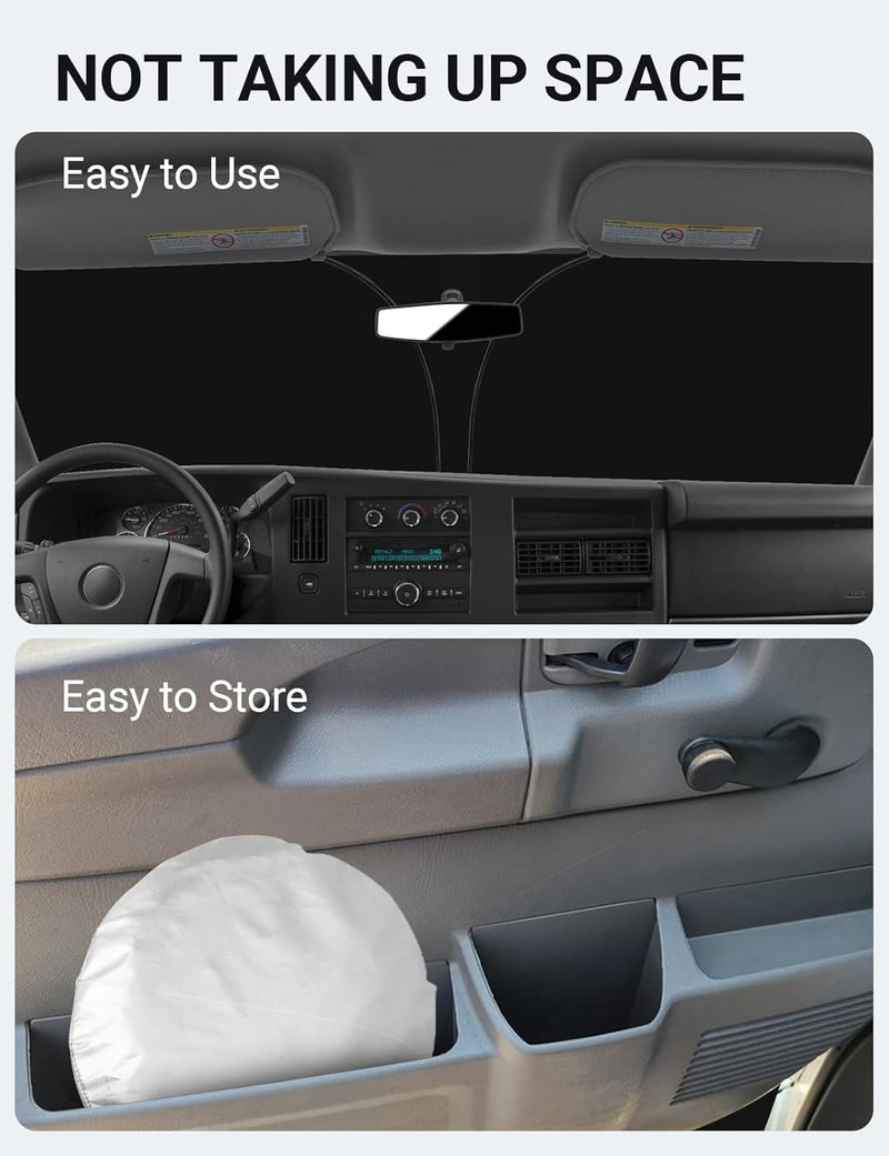 1996-2026 Chevrolet Express Windshield Sunshade