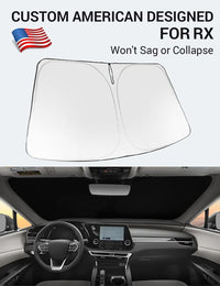 Proadsy Windshield Sun Shade for RX 2026 2025 2024 2023 Foldable Front Sunshade Protector Sun Visor Blocks UV Rays Keep Car Cooler Accessories