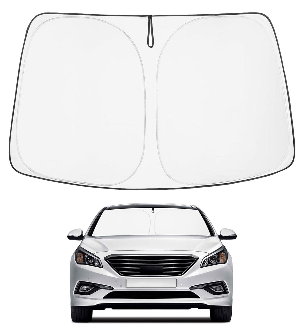 Proadsy Custom Fit Hyundai Sonata 2015-2019 Windshield Sun Shade 4-Layer Foldable Front Sunshade Protector Sun Visor Blocks UV Rays Keep Car Cooler