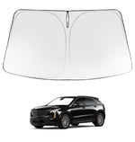 Proadsy Custom Fit Jeep Compass 2017-2024 2025 2026 Windshield Sun Shade 4-Layer Foldable Front Sunshade Protector Sun Visor Blocks UV Rays Keep Car Cooler