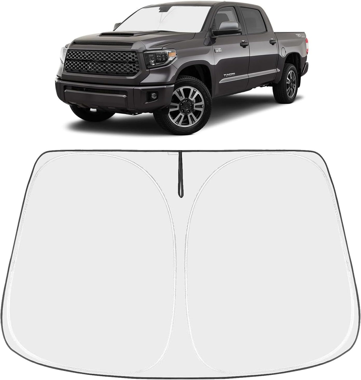2007-2021 Toyota Tundra Windshield Sunshade - Custom Fit Front Windshield Sun Shade