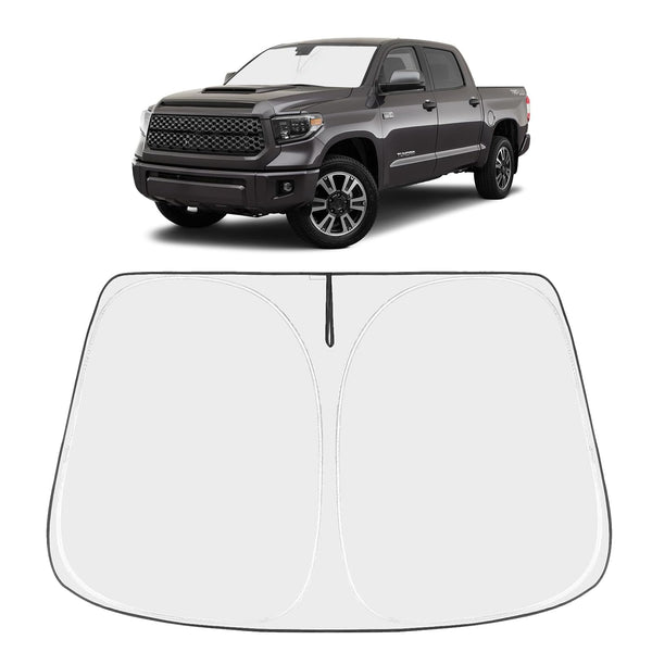 Proadsy 2026 Upgrade Front Windshield Sun Shade Foldable Sunshade Protector Custom Fit Tundra 2007-2021 Limited Sr5 Platinum Accessories
