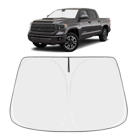 Proadsy 2024 Upgrade Front Windshield Sun Shade Foldable Sunshade Protector Custom Fit Tundra 2007-2021 Limited SR5 Platinum TRD Pro Pickup Accessories