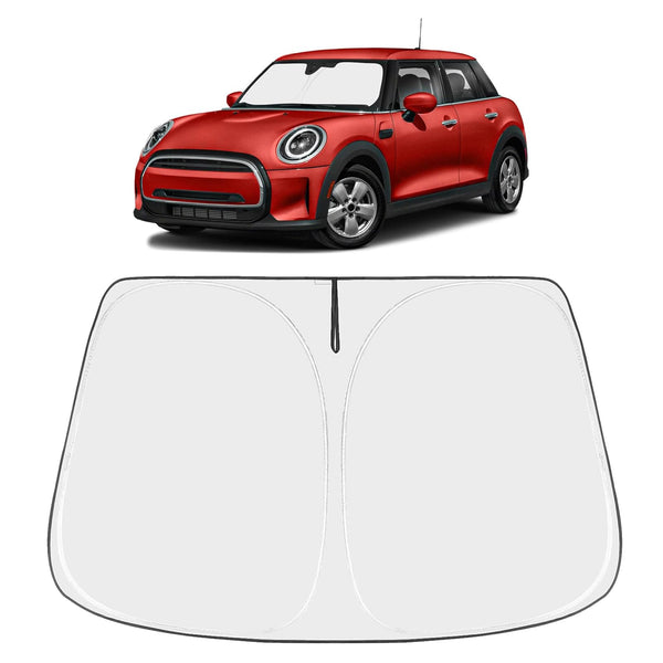 Front Windshield Sun Shade Foldable Sunshade Protector Custom Fit 2015-2024 Mini Cooper Cooper S Hardtop 4 Door Accessories 2026 Upgrade
