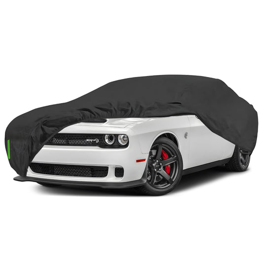 Proadsy 2025 Upgrade Car Cover Custom Fit for Dodge Challenger 2008-2025, Windproof Waterproof All Weather Protection, Sun Rain Dust Snow Outdoor Cover