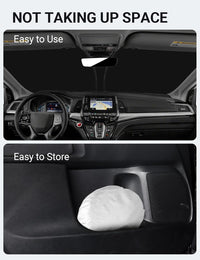 2018-2026 Honda Odyssey windshield sunshade detail view 9, custom fit front window sun shade