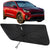 Proadsy Windshield Sun Shade Umbrella for Kia NIRO 2017-2022 Foldable Car Umbrella Sunshade with Soft TPU Handle Spring Structure Crystal Cooling Material Protect Car from Rays & Heat