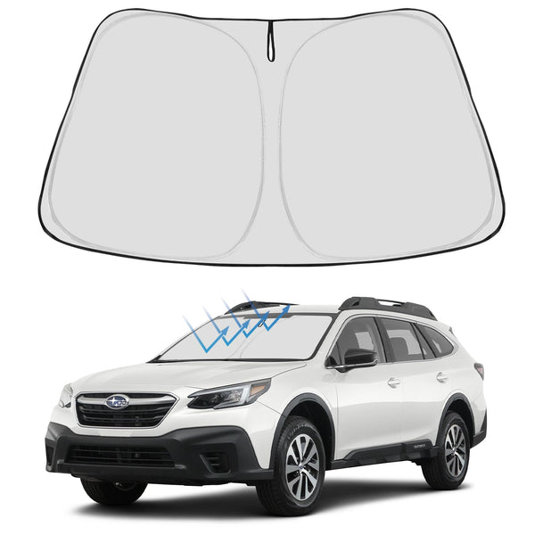 Proadsy 2026 Upgrade Front Windshield Sun Shade Foldable Sunshade Protector Custom Fit 2020-2025 Outback SUV Base Premium Limited Touring Accessories