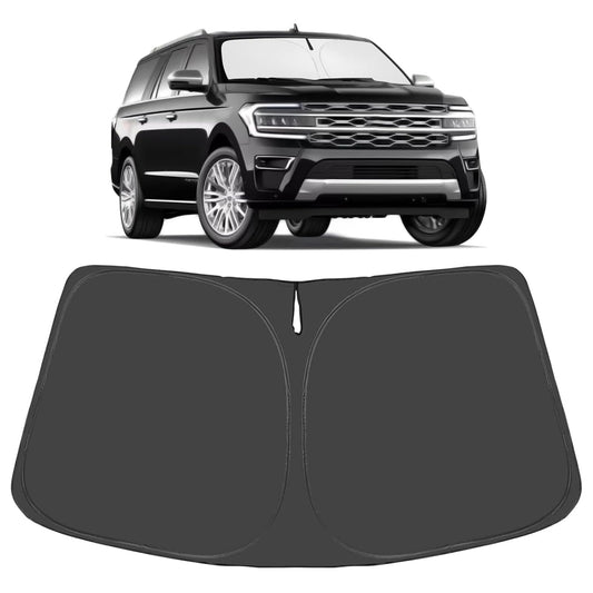 Proadsy for Ford Expedition 2018-2024 2025 Windshield Sun Shade 4-Layer Foldable Front Sunshade Protector Sun Visor Blocks UV Rays Keep Car Cooler