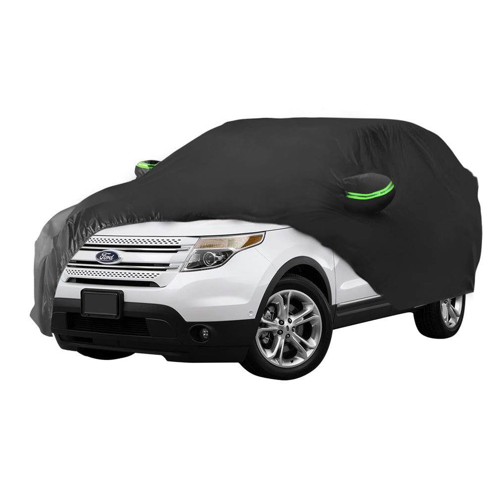 Proadsy 2025 Upgrade SUV Car Cover Compatible with Ford Explorer 2011-2024 2025 Windproof All Weather Waterproof Sun Rain UV Dust Snow Protection Outdoor Covers