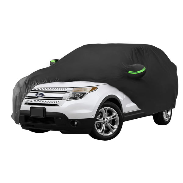 Proadsy SUV Car Cover Compatible with Ford Explorer 2011-2024 2025 2026 Windproof All Weather Waterproof Sun Rain UV Dust Snow Protection Outdoor Covers