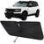 Proadsy Windshield Sun Shade Umbrella for Ford Bronco Sport 2021-2025 2026 Foldable Car Umbrella Sunshade with Soft TPU Handle Spring Structure Crystal Cooling Material Protect Car from Rays & Heat
