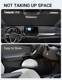 2021-2026 Volkswagen ID.4 windshield sunshade detail view 8, custom fit front window sun shade