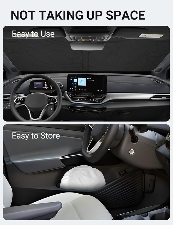 2021-2025 Volkswagen ID.4 custom-fit sunshade - folded compact