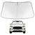 Proadsy 2025 Upgrade Windshield Sun Shade Custom Fit 2021-2023 2024 2025 QX55 Infiniti QX50 2019-2021 Foldable Front Sunshade Protector Sun Visor Blocks UV Rays Keep Car Cooler