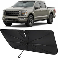 2021-2026 Ford F-150 Umbrella Windshield Sunshade - Custom Fit Front Windshield Sun Shade