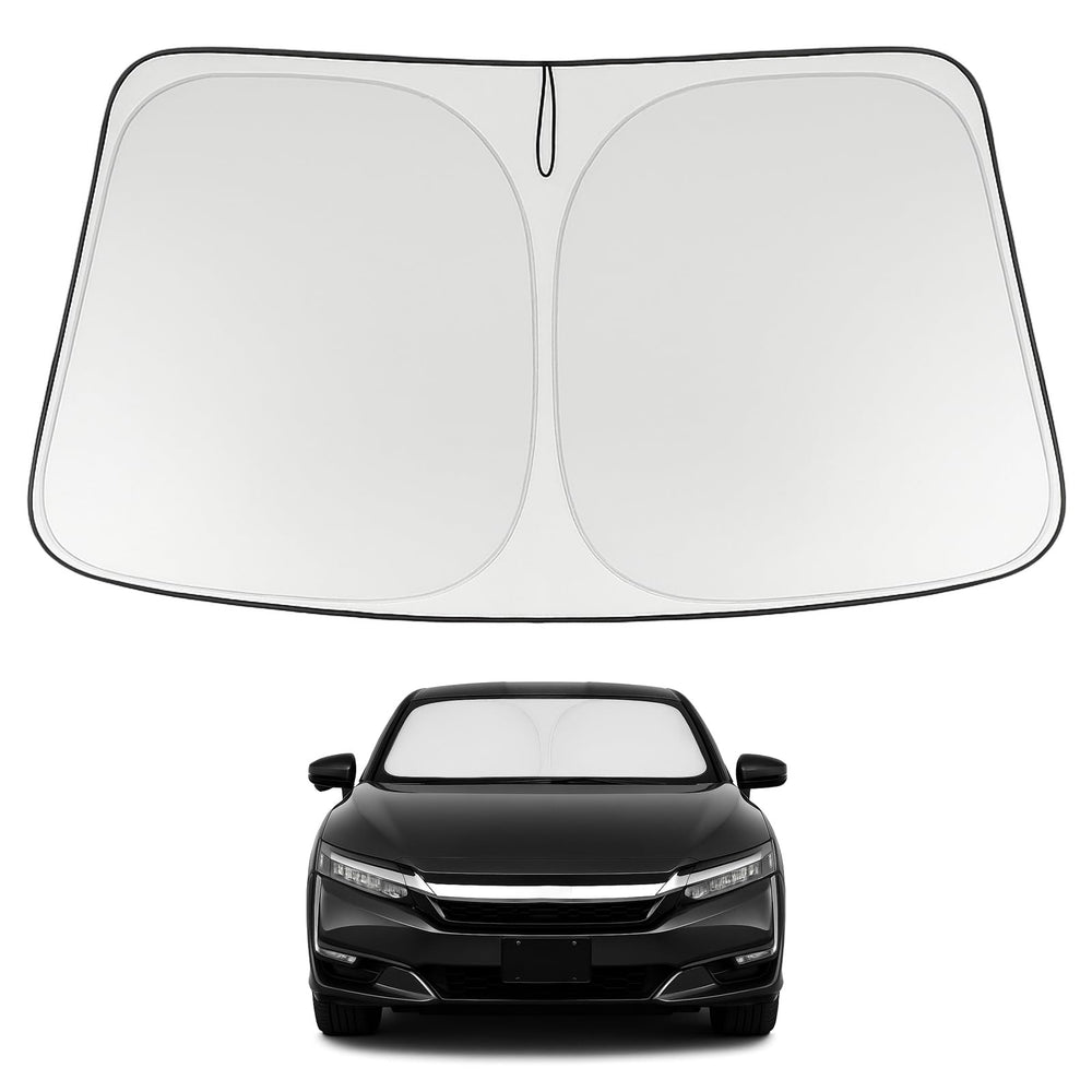 Proadsy 2025 Upgrade Windshield Sun Shade Custom Fit 2017-2021 Honda Clarity 4-Layer Foldable Front Sunshade Protector Sun Visor Blocks UV Rays Keep Car Cooler