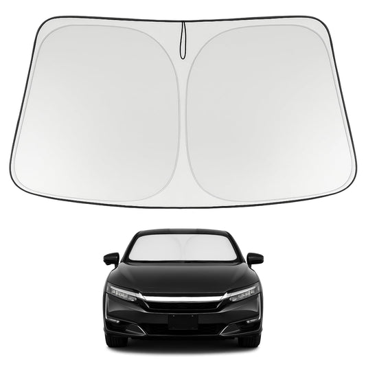 Proadsy 2025 Upgrade Windshield Sun Shade Custom Fit 2017-2021 Honda Clarity 4-Layer Foldable Front Sunshade Protector Sun Visor Blocks UV Rays Keep Car Cooler
