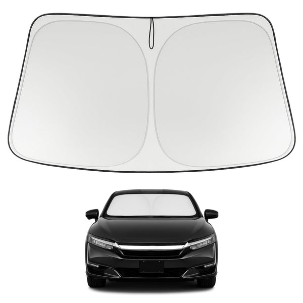 Proadsy 2026 Upgrade Windshield Sun Shade Custom Fit 2017-2021 Clarity Foldable Front Sunshade Protector Sun Visor Blocks UV Rays Keep Car Cooler