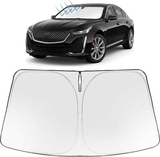 2020-2026 Cadillac CT5 Windshield Sunshade - Custom Fit Front Windshield Sun Shade