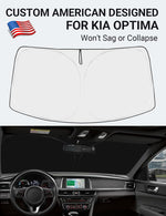 Proadsy 2026 Upgrade Windshield Sun Shade Custom Fit Kia Soul 2020-2025 2026 4-Layer Foldable Front Sunshade Protector Sun Visor Blocks UV Rays Keep Car Cooler