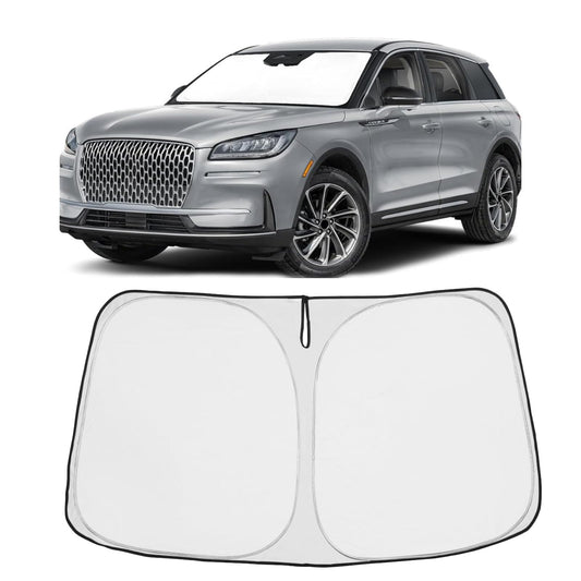 Proadsy 2025 Upgrade Windshield Sun Shade Custom Fit 2020–2023 2025 Lincoln Corsair Foldable Front Sunshade Protector Sun Visor Blocks UV Rays Keep Car Cooler