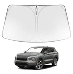 Proadsy 2025 Upgrade Windshield Sun Shade Custom Fit 2025 2024 2023 2022 Mitsubishi Outlander Foldable Front Sunshade Protector Sun Visor Blocks UV Rays Keep Car Cooler