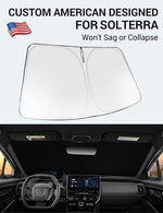 Proadsy 2026 Upgrade Windshield Sun Shade Custom Fit Subaru Solterra 2023-2026 Foldable Front Sunshade Protector Sun Visor Blocks UV Rays Keep Car Cooler Accessories
