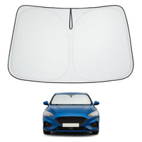 Proadsy 2026 Upgrade Front Windshield Sun Shade Foldable Sunshade Protector Custom Fit 2012-2018 Ford Focus S, RS, ST, SE, SEL, Titanium, Electric Sedan Hatchback Accessories