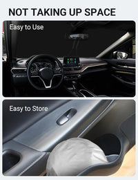 2020-2025 Nissan Sentra windshield sunshade detail view 9, custom fit front window sun shade