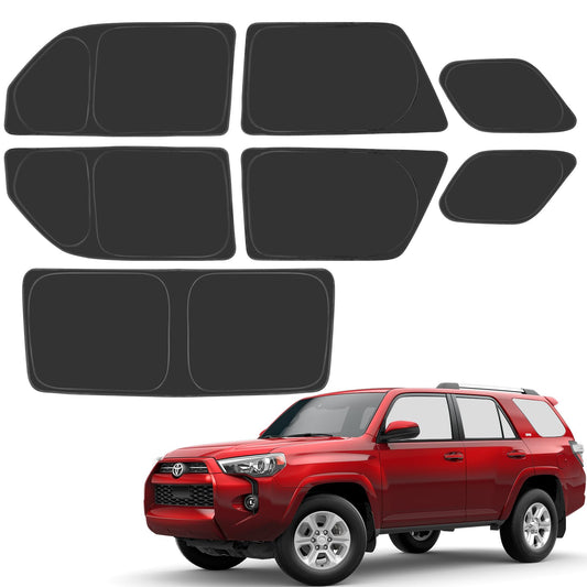 Proadsy 2025 Upgrade Window Sun Shade for 5th Gen 4Runner 2010-2024 2025 Side Rear Window for Baby/Camping UV Rays and Privacy Protect Accessories Set of 7