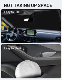 2021-2025 Nissan Rogue custom-fit sunshade - folded compact