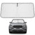 Proadsy Windshield Sun Shade for Lincoln Aviator 2020-2025 2026 4-Layer Foldable Front Sunshade Protector Sun Visor Blocks UV Rays Keep Car Cooler