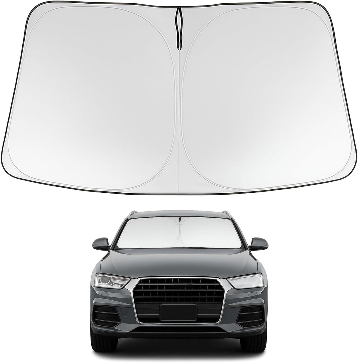 2013-2018 Audi Q3 Windshield Sunshade - Custom Fit Front Windshield Sun Shade