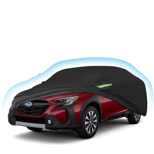 Proadsy Car Cover for Subaru Outback 2020-2023 2024 2025, Waterproof All Weather for Automobiles, Windproof Snowproof Rain Hail Sun UV Protection Full Outdoor Indoor Exterior Car Covers, Black