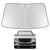 Proadsy 2025 Upgrade Windshield Sun Shade Custom Fit for Nissan Pathfinder 2025 2024 2023 2022 Foldable Front Sunshade Protector Sun Visor Blocks UV Rays Keep Car Cooler