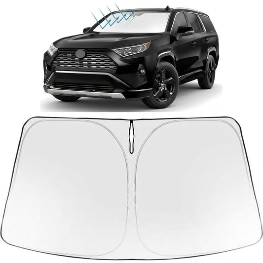 Proadsy Windshield Sun Shade for Yukon 2021-2026 Foldable Front Sunshade Protector Sun Visor Blocks UV Rays Keep Car Cooler Accessories