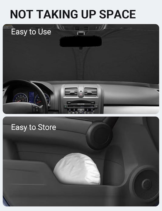 2007-2011 Honda CR-V custom-fit sunshade - folded compact