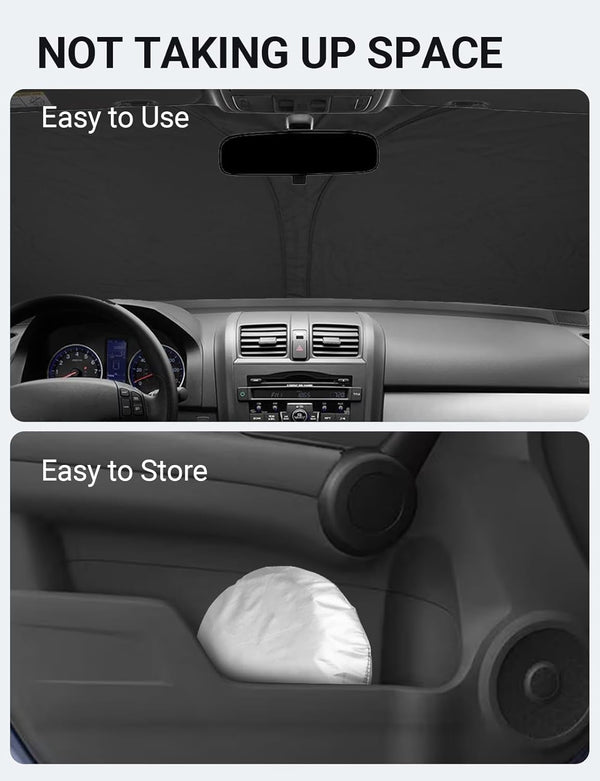 2007-2011 Honda CR-V custom-fit sunshade - folded compact