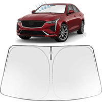 Proadsy Windshield Sun Shade for Cadillac CT4 2020-2026 Foldable Front Sunshade Protector Sun Visor Blocks UV Rays Keep Car Cooler Accessories