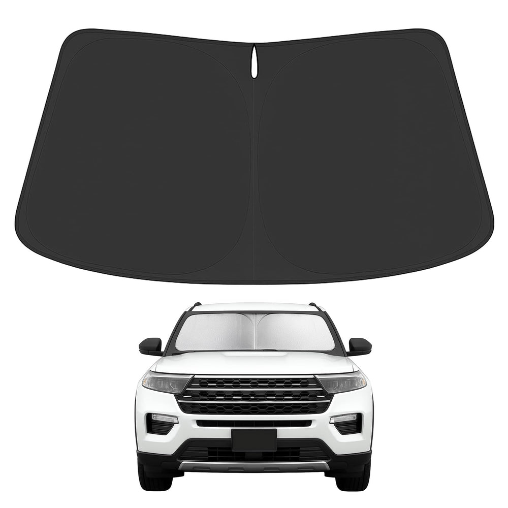 Proadsy Upgrade Front Windshield Sunshade Foldable Sun Visor Protector Custom Fit 2020-2025 Ford Explorer SUV, ST XLT, Limited, Platinum Accessories