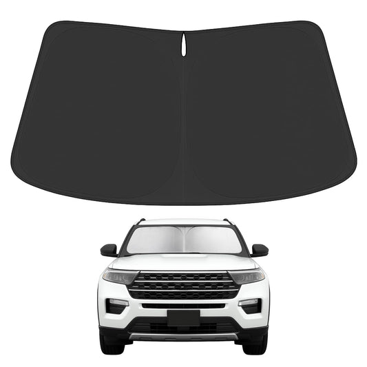 Proadsy Upgrade Front Windshield Sunshade Foldable Sun Visor Protector Custom Fit 2020-2025 Ford Explorer SUV, ST XLT, Limited, Platinum Accessories