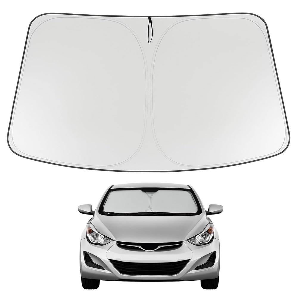 Proadsy 2026 Upgrade Front Windshield Sun Shade Foldable Sunshade Protector Custom Fit 2011-2016 Elantra Accessories