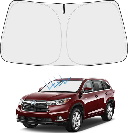 2014-2019 Toyota Highlander Windshield Sunshade - Custom Fit Front Windshield Sun Shade