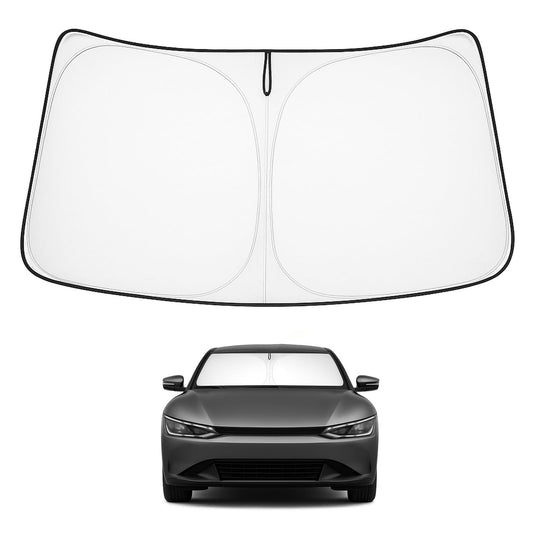 Proadsy for Kia EV6 2023-2024 2025 Windshield Sun Shade 4-Layer Foldable Front Sunshade Protector Sun Visor Blocks UV Rays Keep Car Cooler