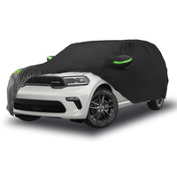 Proadsy Car Cover for 2011-2024 2025 2026 Dodge Durango, Waterproof All Weather for Automobiles, Windproof Snowproof Rain Hail Sun UV Protection Full Outdoor Indoor Exterior Car Covers, Black