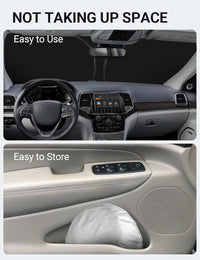 Proadsy Windshield Sun Shade for Jeep Grand Cherokee 2014-2025 2026 4-Layer Foldable Front Sunshade Protector Sun Visor Blocks UV Rays Keep Car Cooler