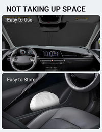 2017-2022 Kia Niro windshield sunshade detail view 9, custom fit front window sun shade